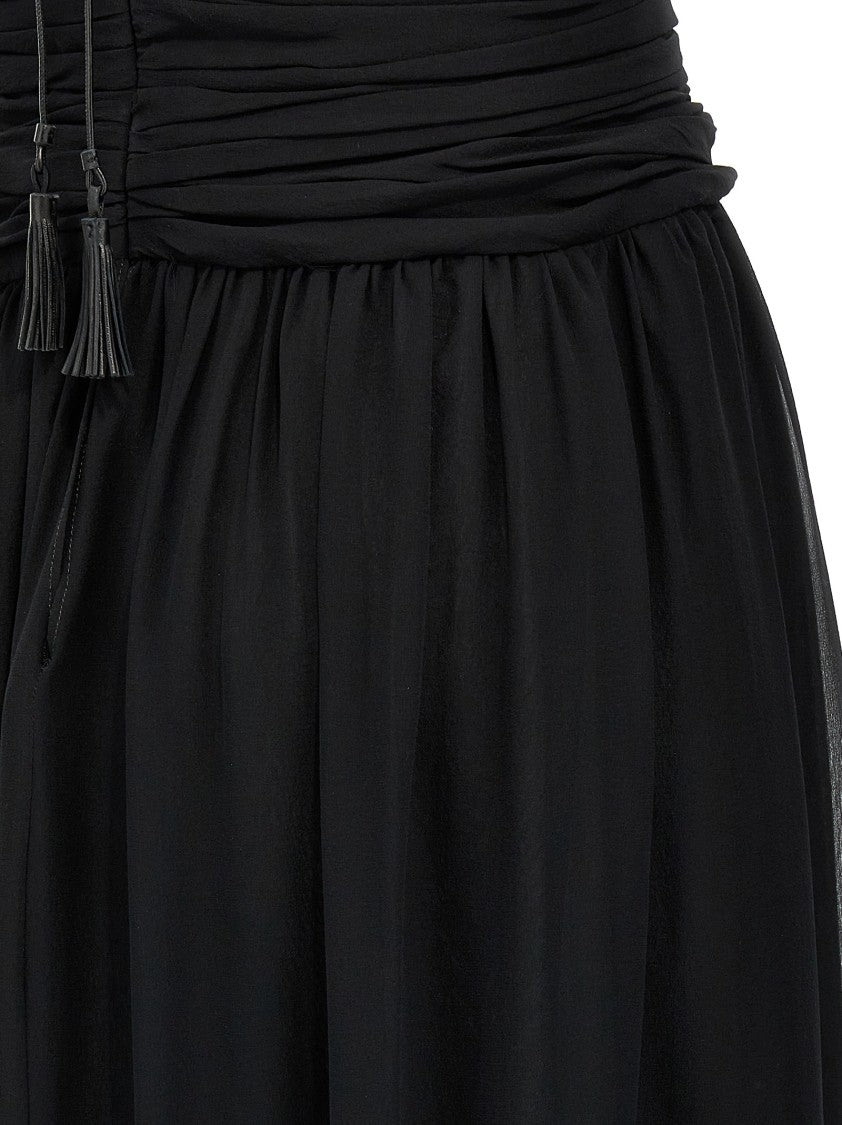 Tom Ford Cut-Out Detail Silk Maxi Dress