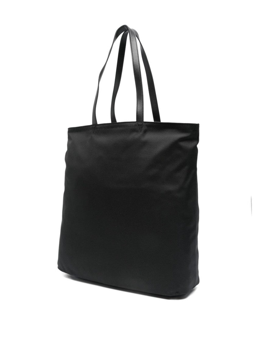 Love Moschino Rectangular Black Shopper Bag With Heart Detail