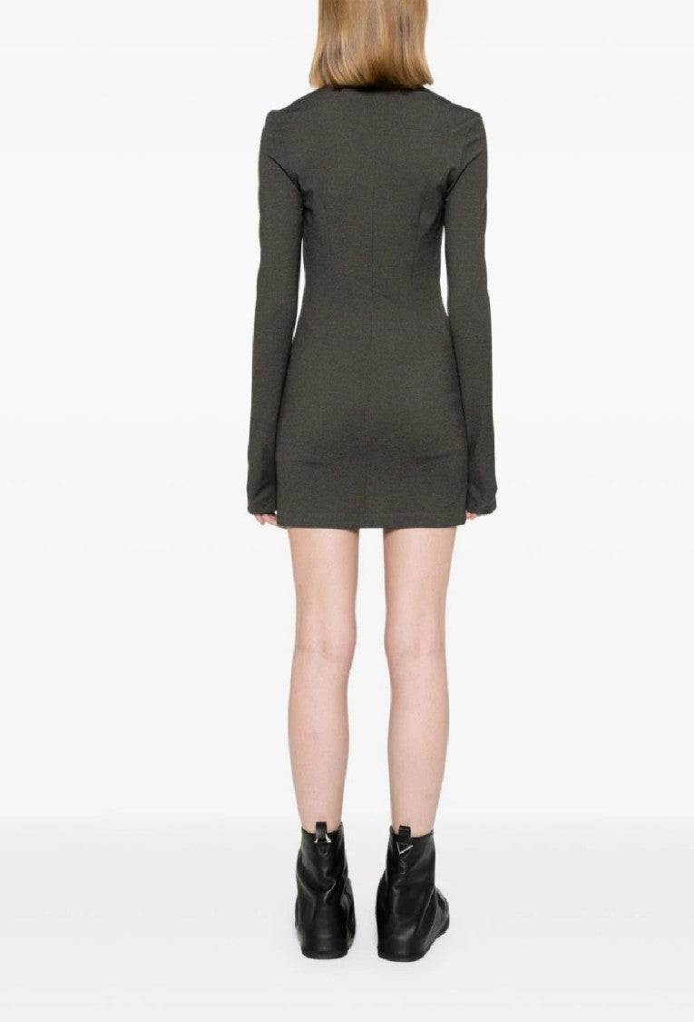 The Attico Fitted Long Sleeve Mini Dress