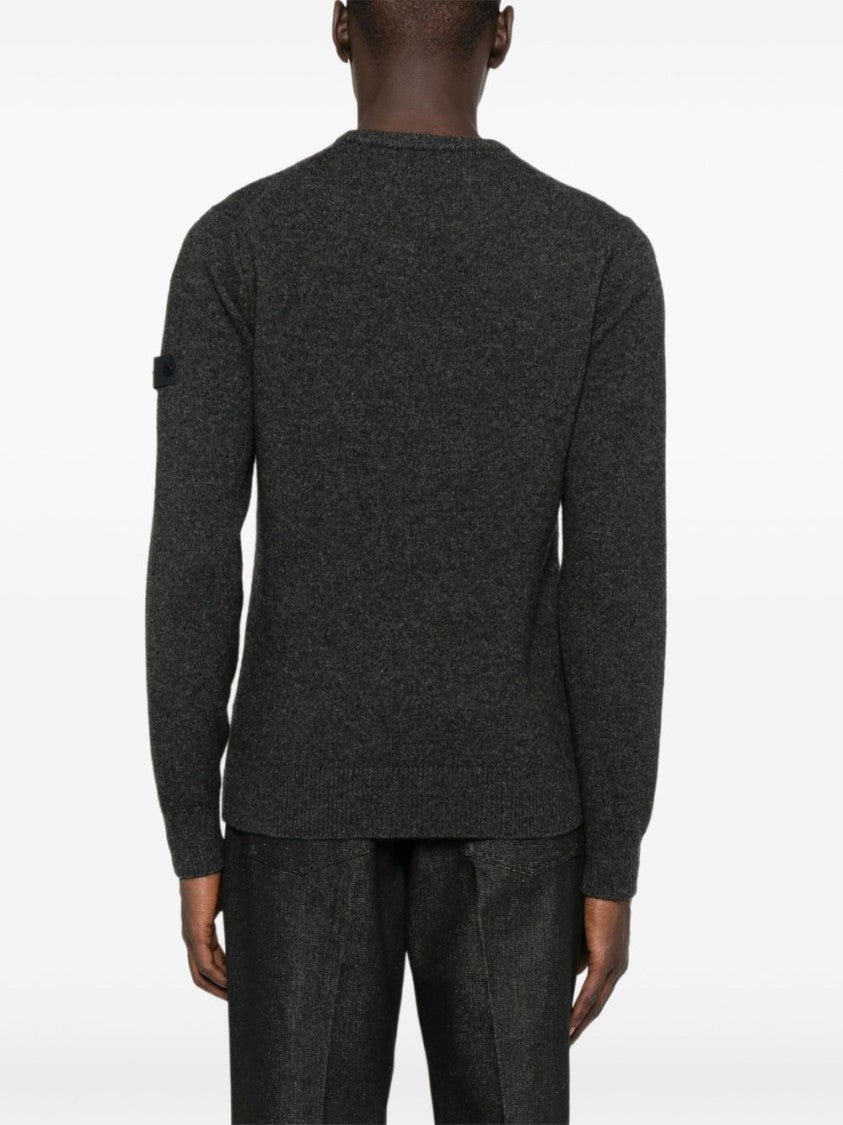 Peuterey Textured Knit Sweater With Crew Neckline