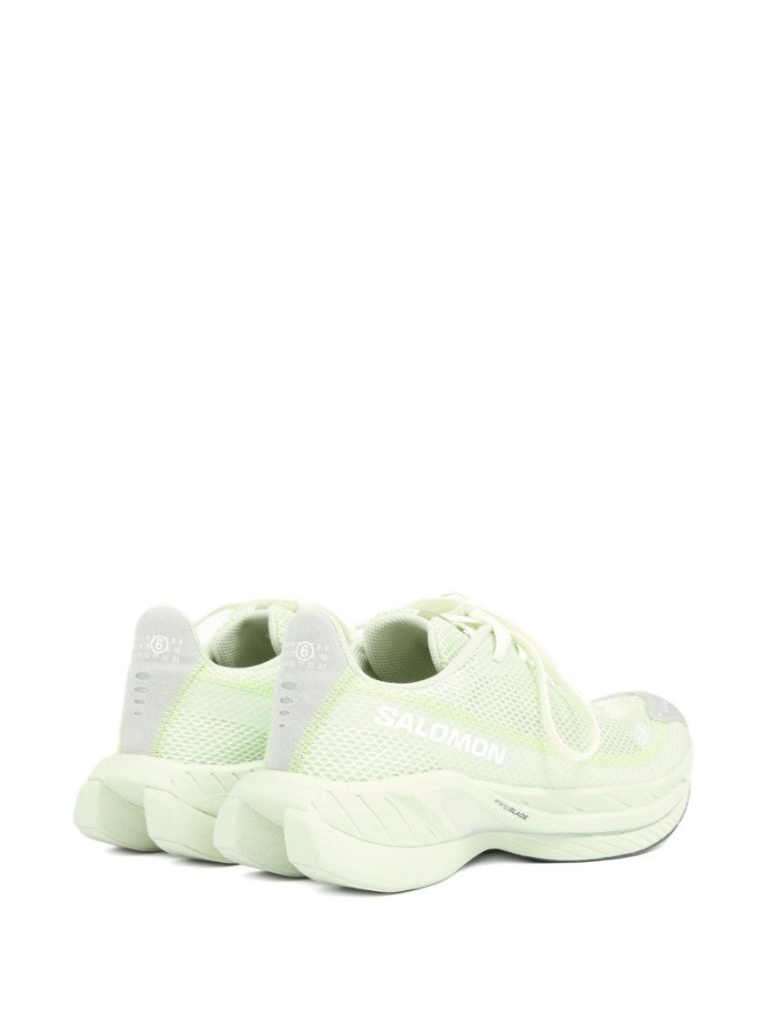 Mm6 By Maison Margiela Green Sneakers With Contrast Toe Cap