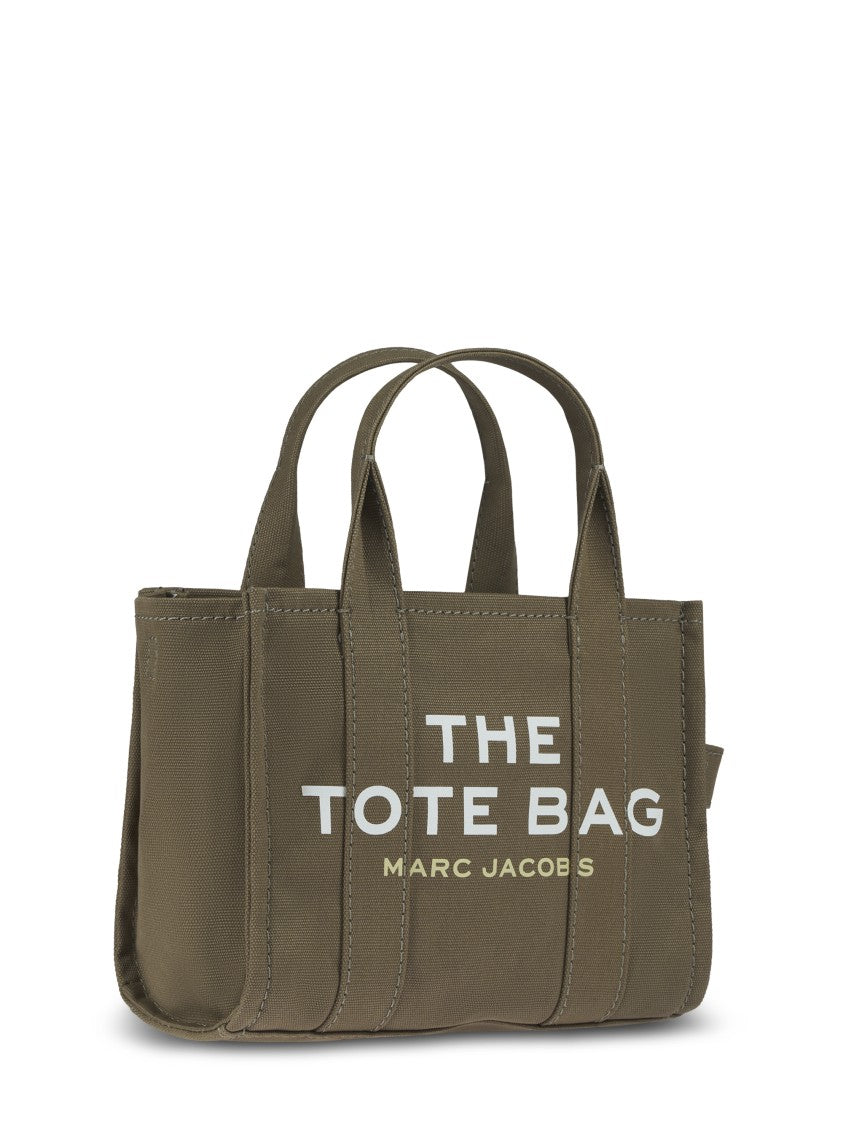 Marc Jacobs Structured Brown Cotton Tote Bag