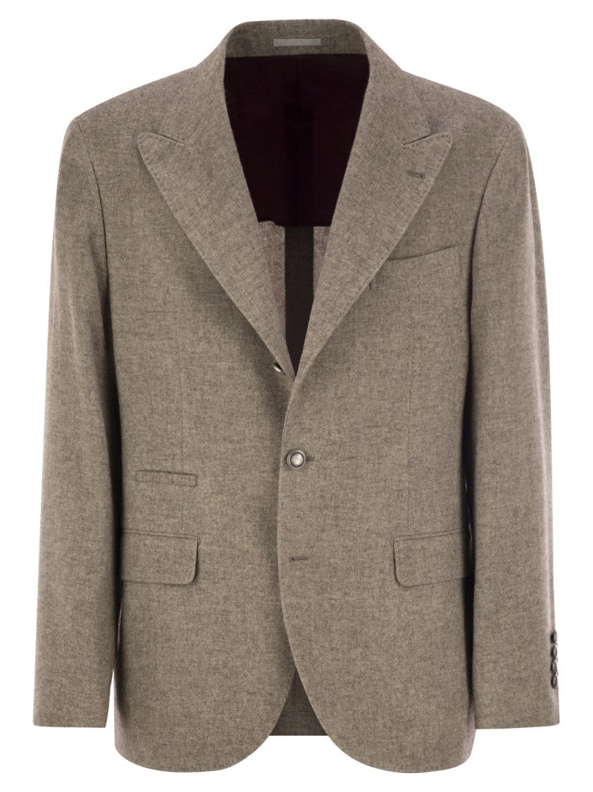Brunello Cucinelli Deconstructed Jacket In Yack