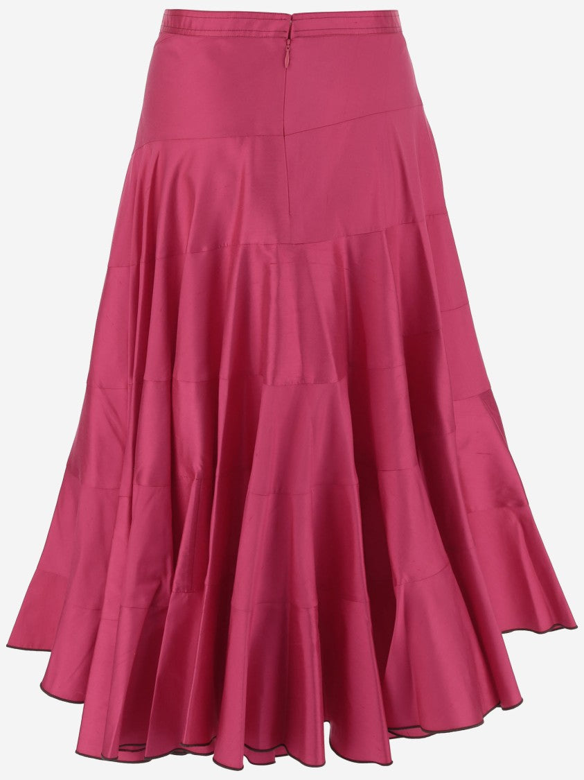 Tory Burch Silk Flared Skirt
