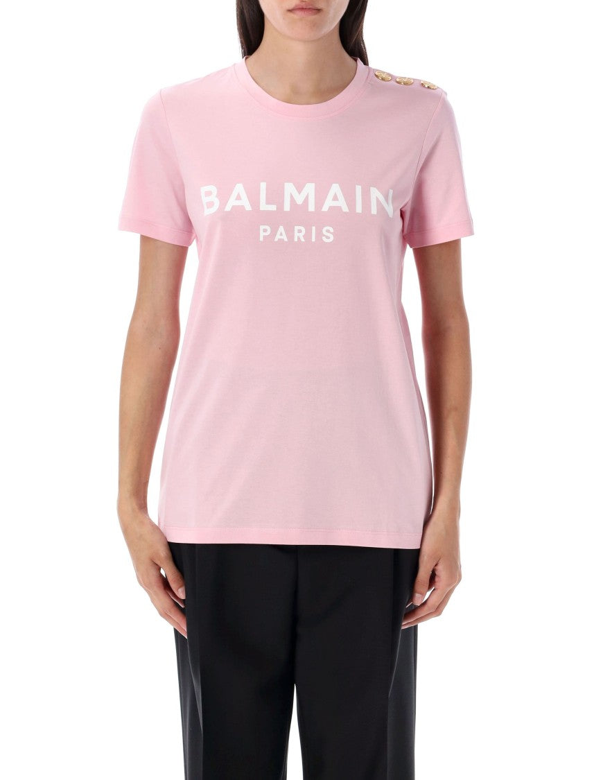 Balmain 3 Btn Logo Tshirt
