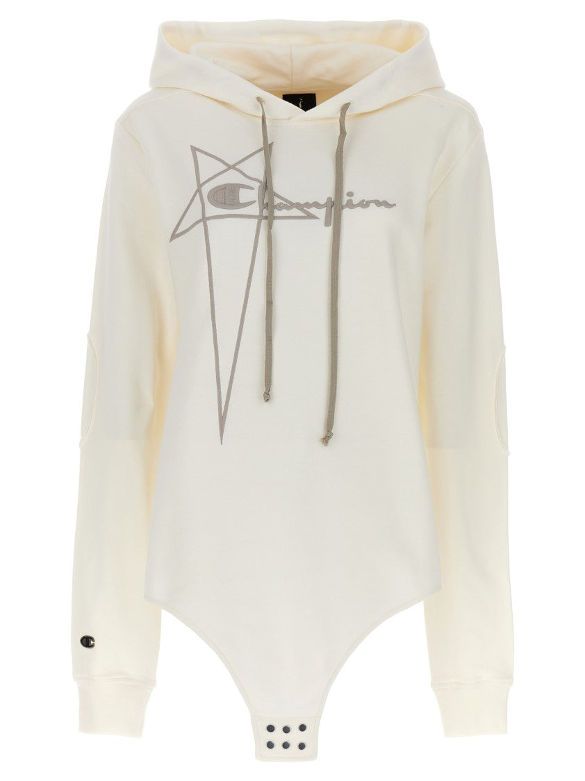 Rick Owens Champion X  Hooded Bodysuit