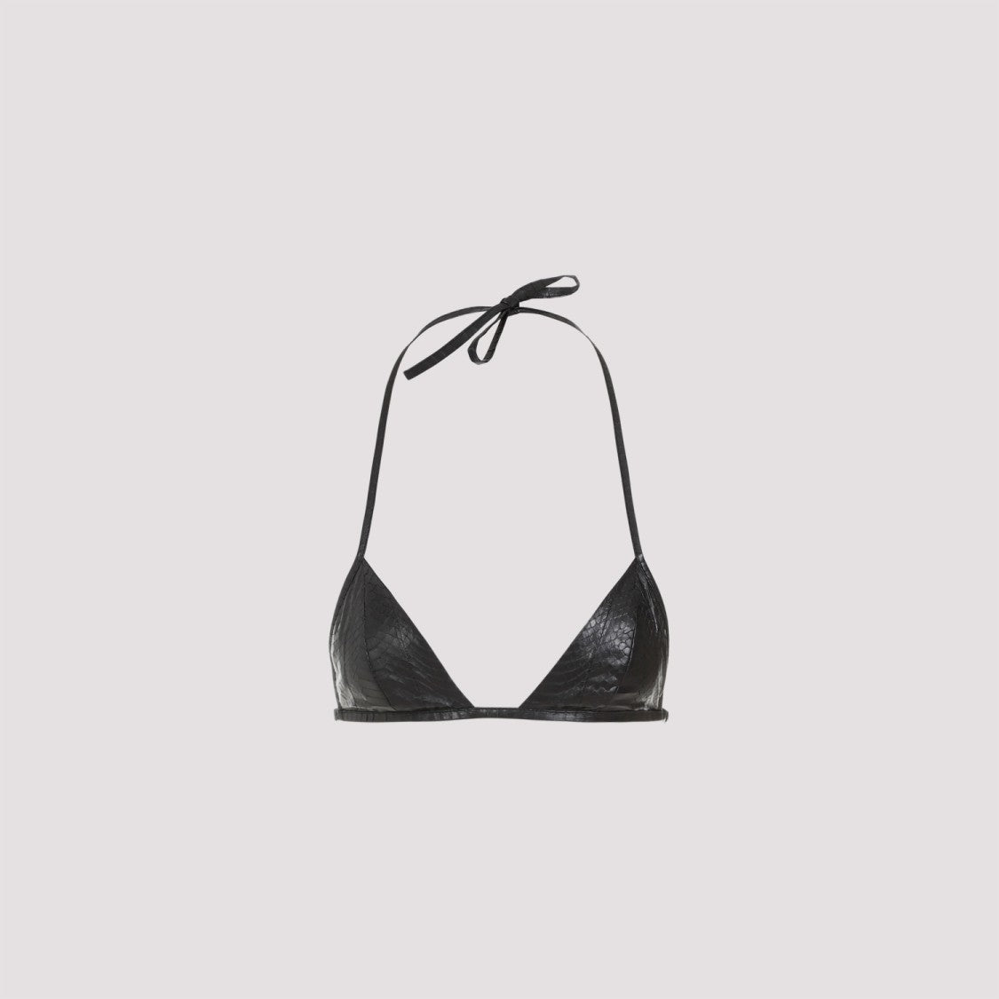 Rick Owens Black Snake Leather Top