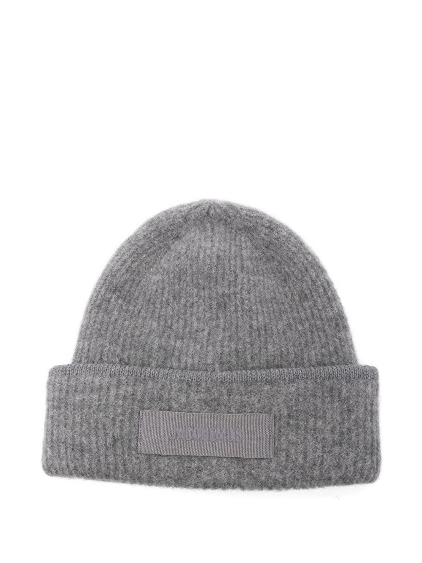 Jacquemus Ribbed Knit Cap With Folded Cuff