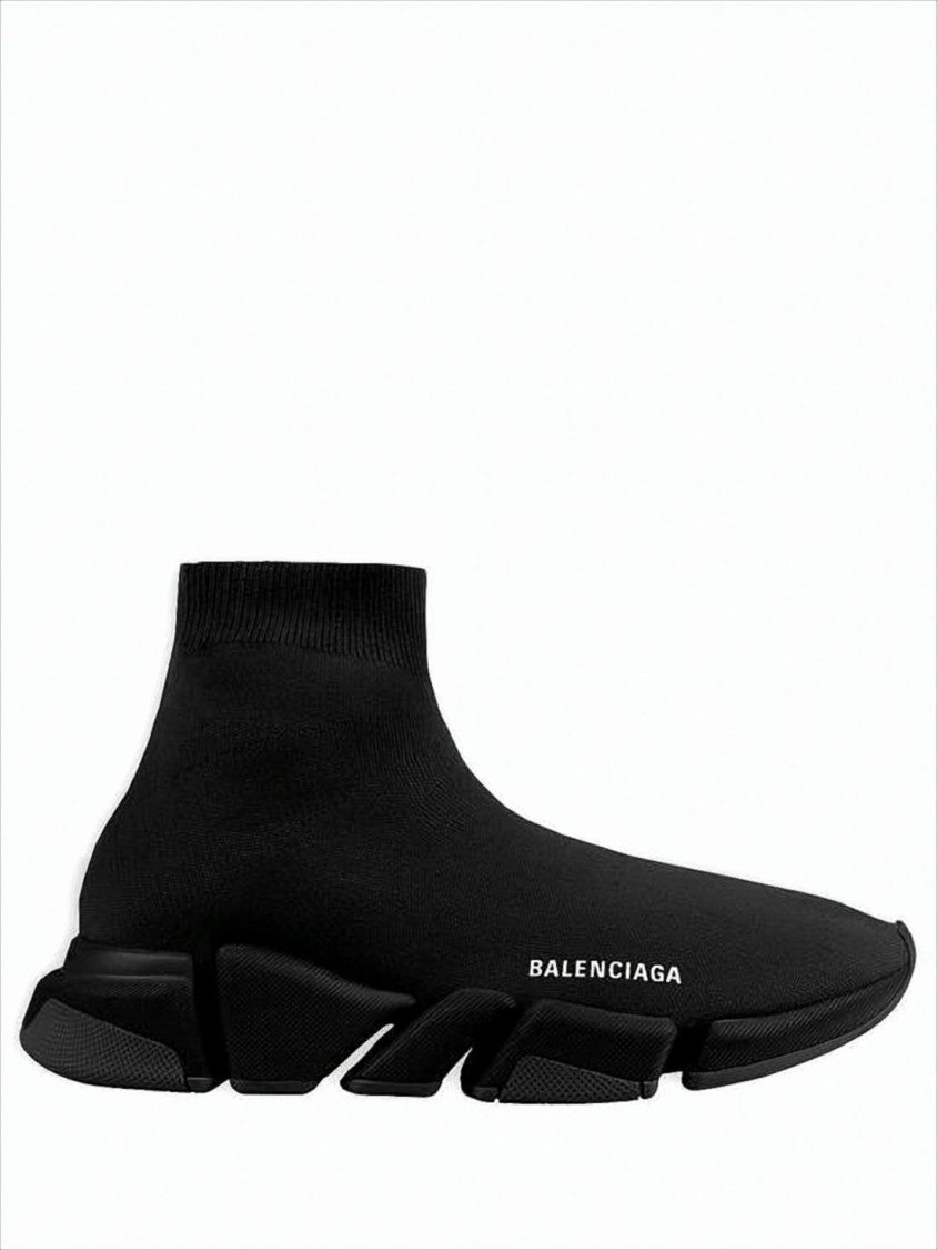 Balenciaga Chunky Sole Sock-Style Black Sneakers