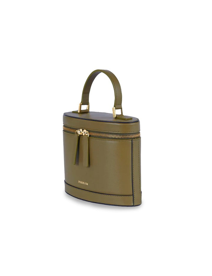 Paris64 Sculpted Green Cowhide Shoulder Bag