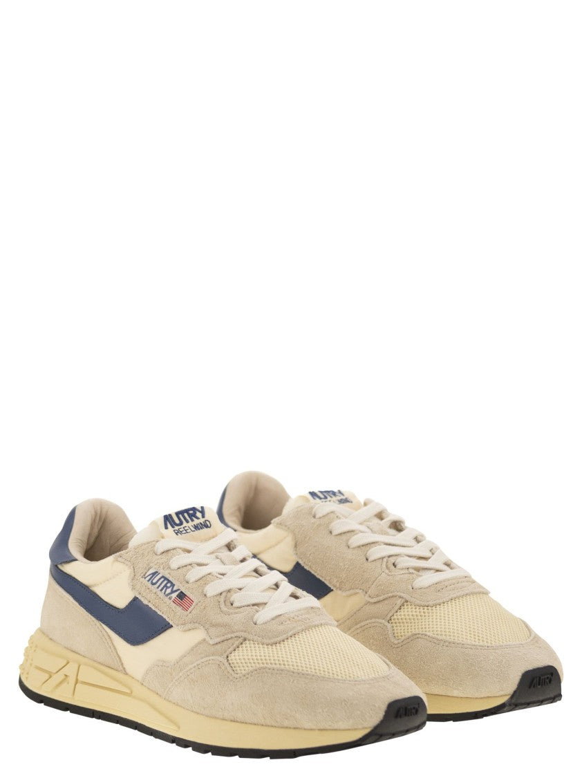Autry Reelwind - Suede And Technical Textile Trainer