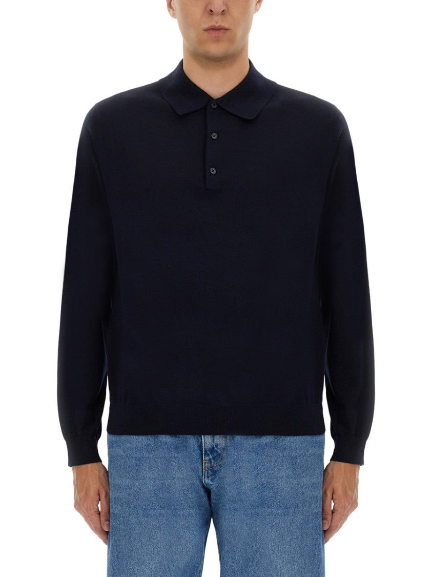 Sunflower Classic Black Wool Polo