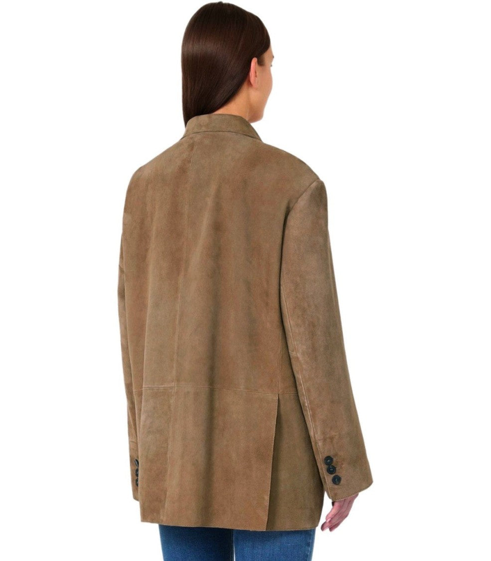 Max Mara Rolanda Beige Single-Breasted Blazer