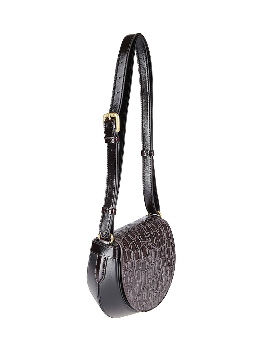 Dries Van Noten Textured Leather Shoulder Bag