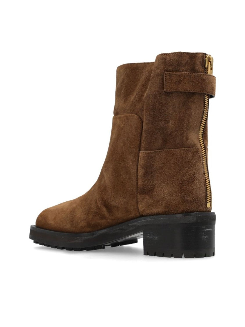 Jimmy Choo Ankle Boots With Rounded Toe And Heel
