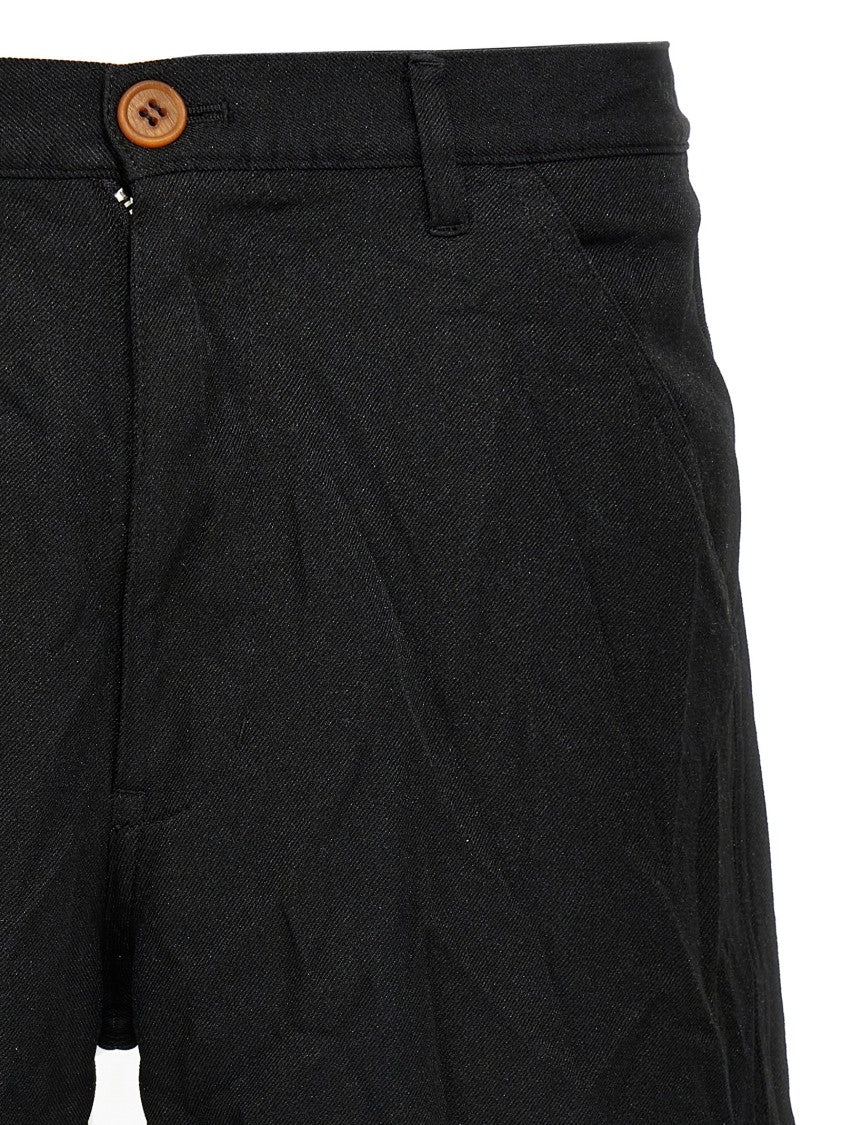 Comme Des Garçons Crumpled Texture Bermuda Shorts