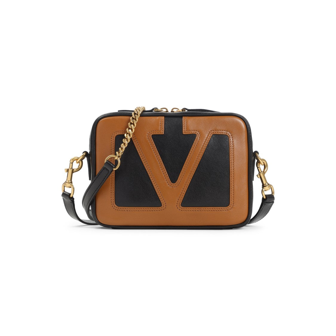 Valentino Garavani Structured Lambskin Leather Shoulder Bag