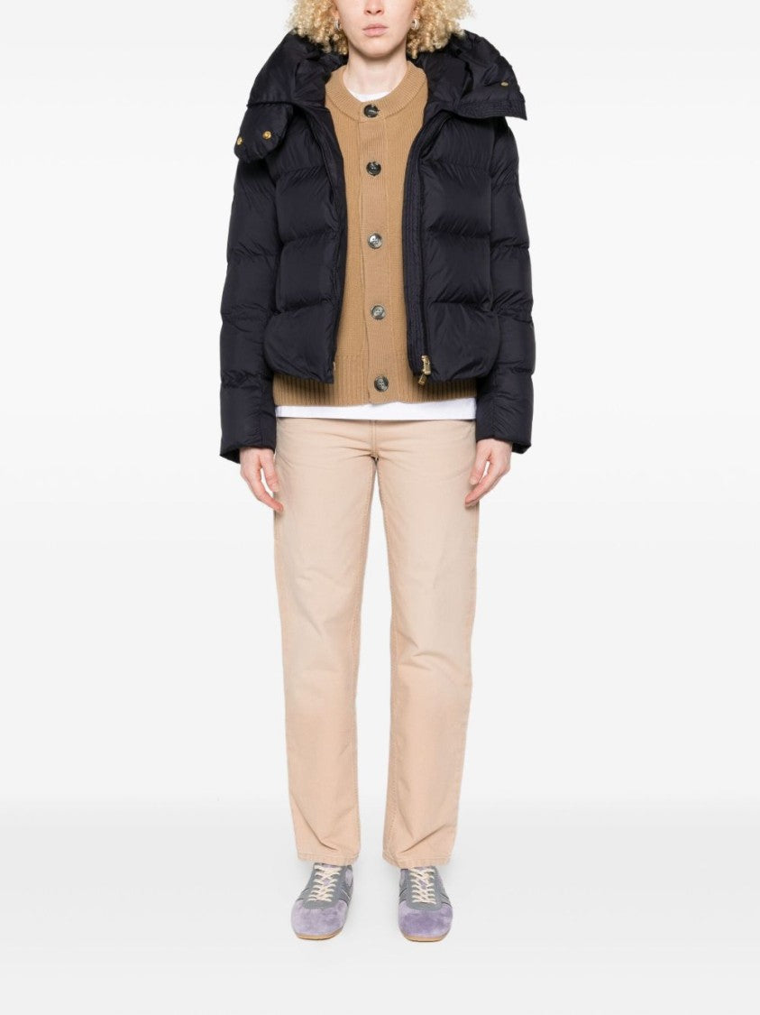 Pinko Cropped Black Puffer Jacket