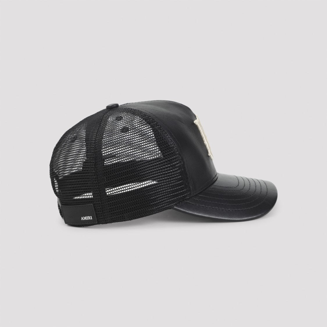 Amiri Black Cap With Breathable Mesh Back
