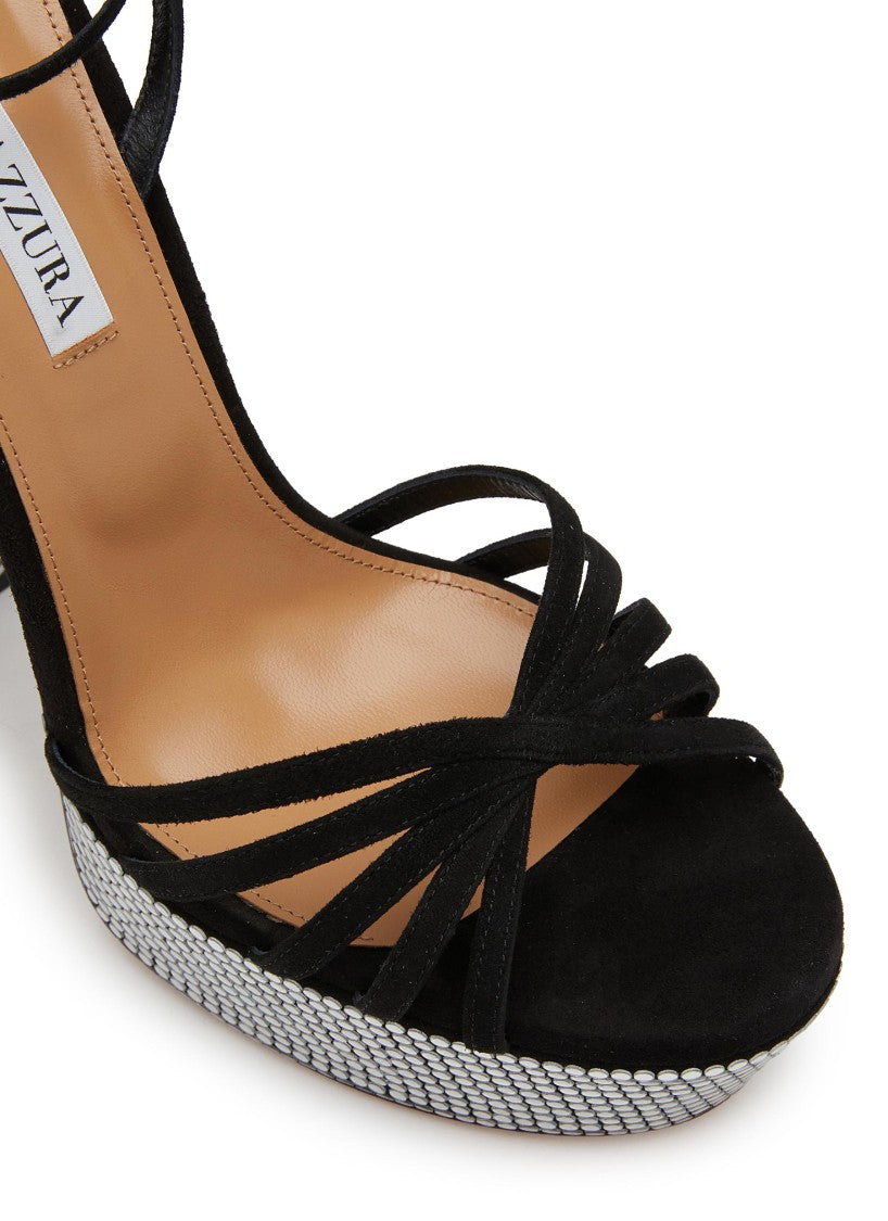 Aquazzura Night Fever Sandal Plateau 140