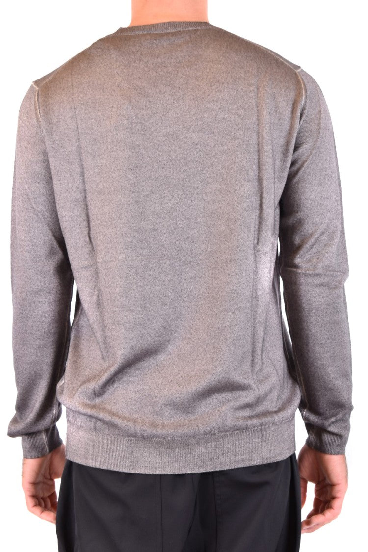 Dondup Multicolor Wool Sweater With Classic Crew Neckline