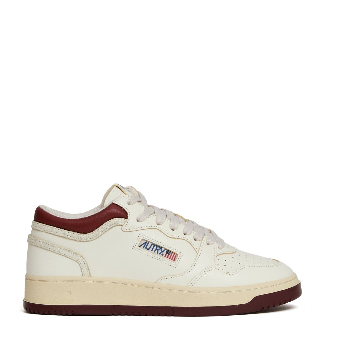 Autry Med-Way Mid Syrah Marsh Leather Sneakers