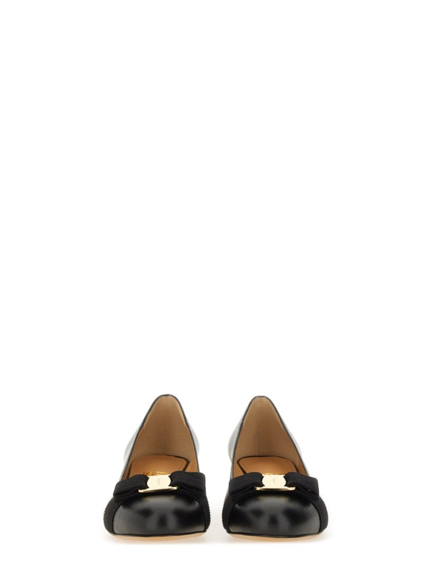 Ferragamo Leather "Vara" Shoe