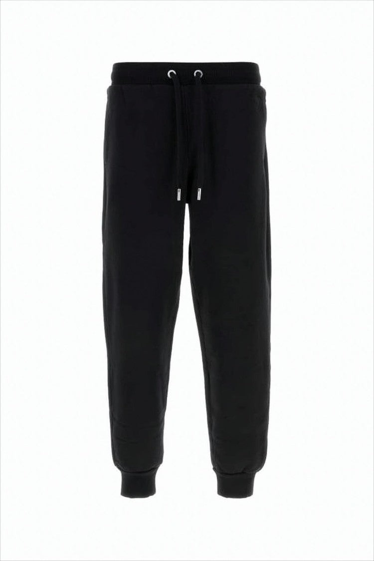 Ami Relaxed Fit Black Track Pants With Drawstring Waistband