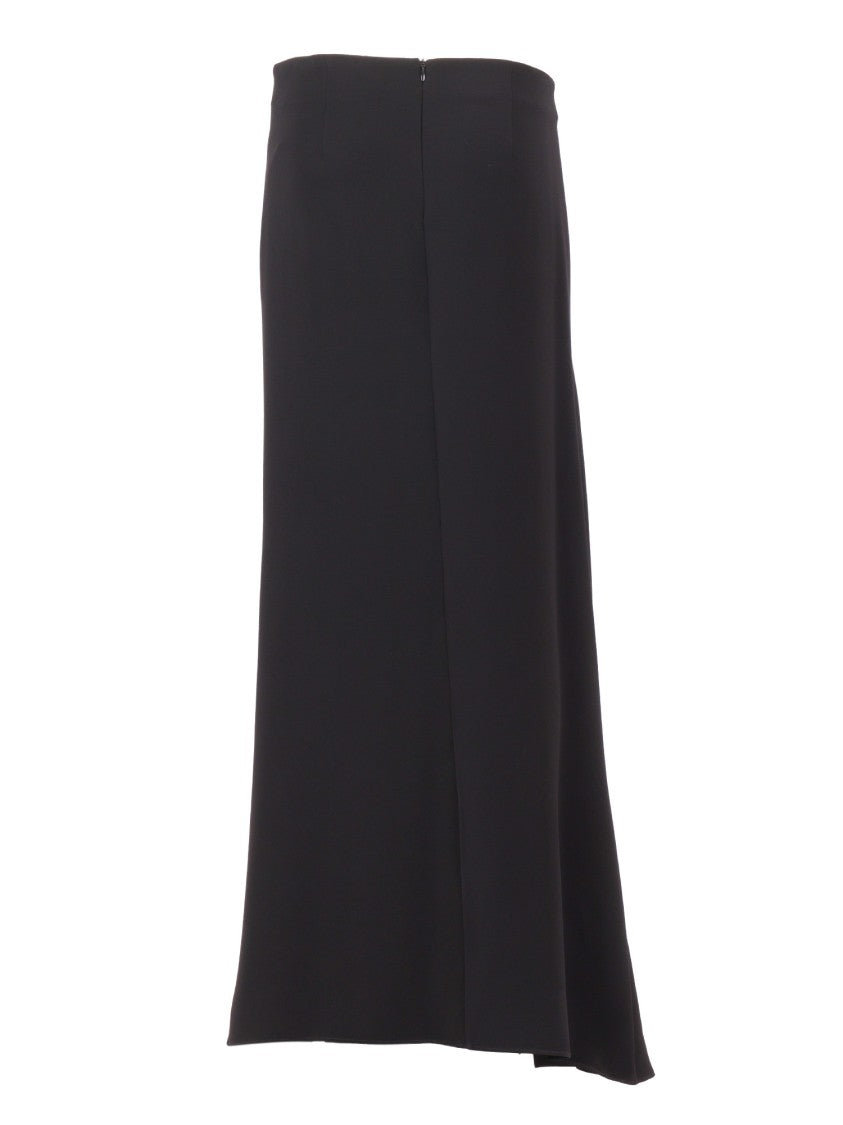 P.A.R.O.S.H. High Waist Black Maxi Skirt