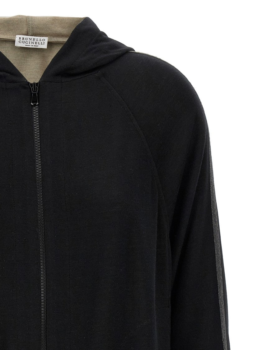 Brunello Cucinelli Shiny Trims' Hoodie