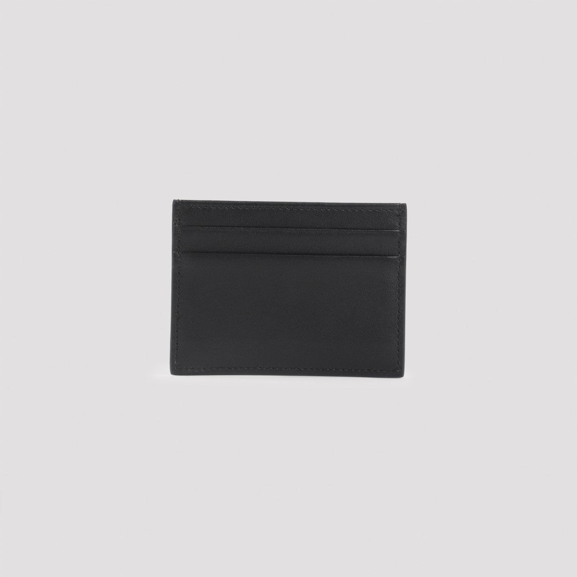 Dolce & Gabbana Black Calf Leather Credit Card Holder