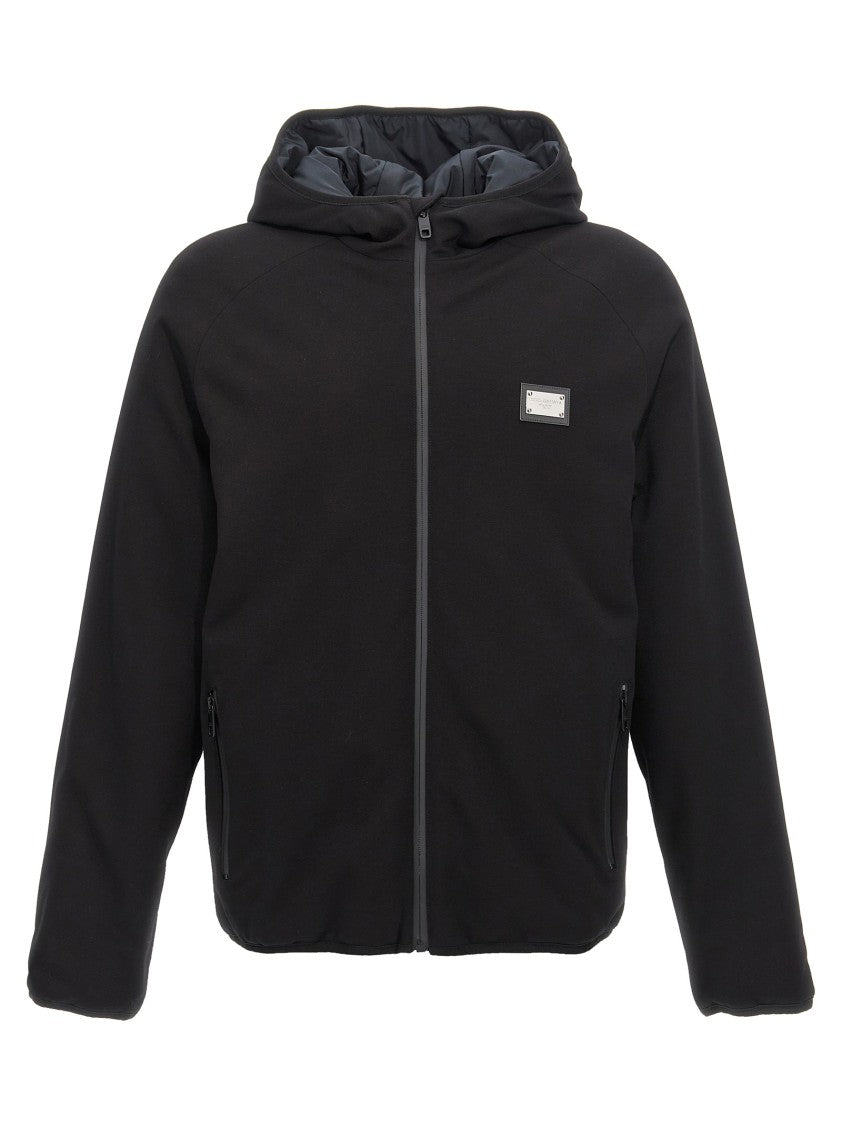 Dolce & Gabbana Lightly Padded Technical Jersey Jacket