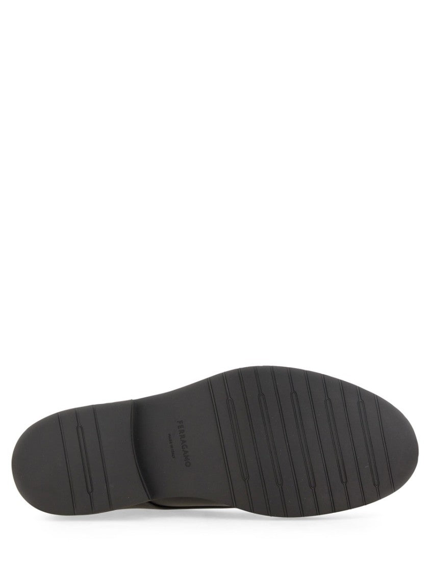 Ferragamo Derby Shoes With Ornamental Detailing
