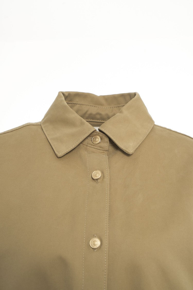 7 For All Mankind Beige Oversized Shirt