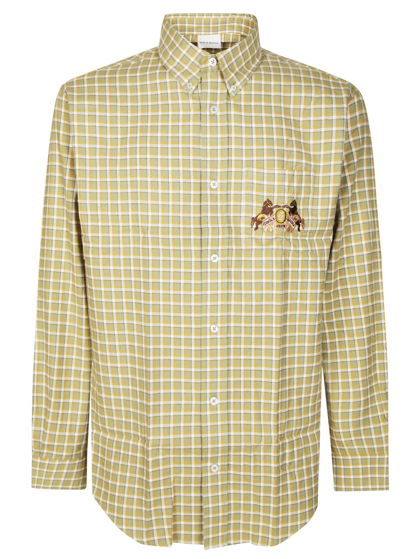 Drôle De Monsieur Men's Oversized White Shirt With Classic Collar