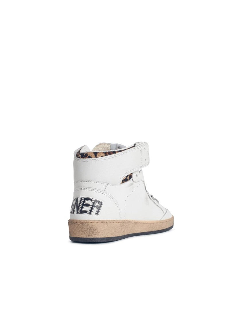 Golden Goose Sky-Star' White Leather Sneakers