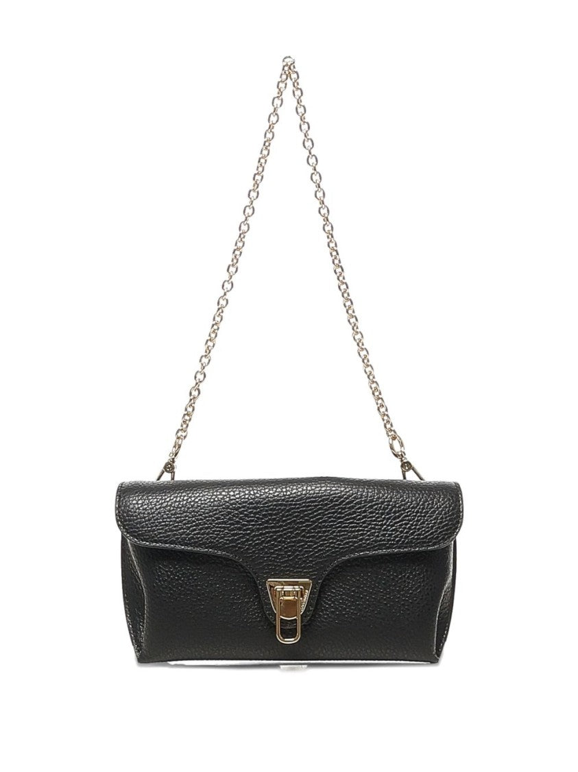 Coccinelle Structured Vitello Leather Shopper Bag