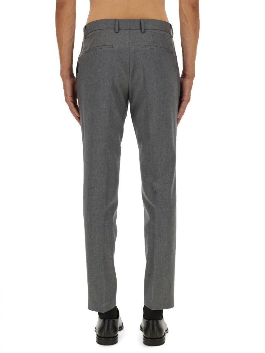 Boss Tailored Slim Fit Pants With Clean Front And Back Pockets