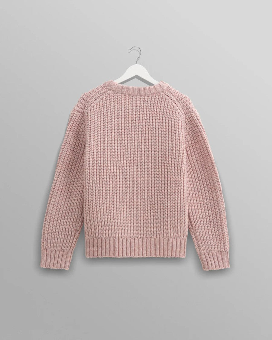 Wax London Textured Heavyweight Knit With Double-Layer Ribbed Neckband