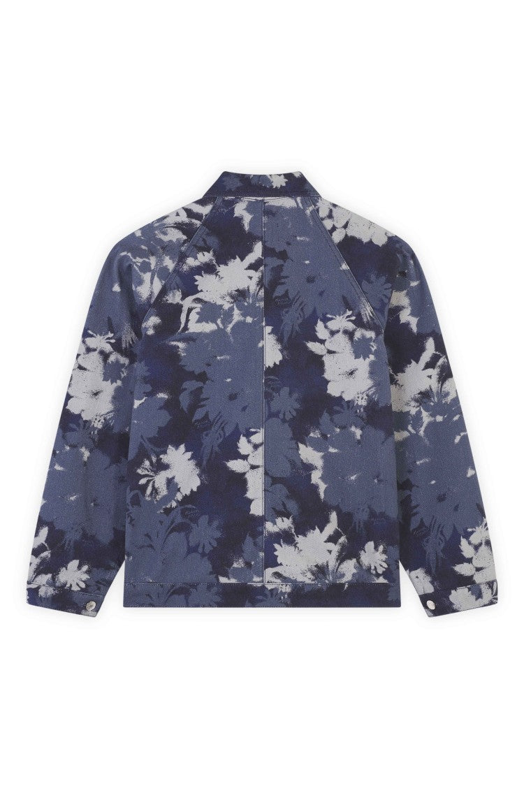 Maison Kitsuné Bouquet Camouflage Print Cotton Workwear Jacket