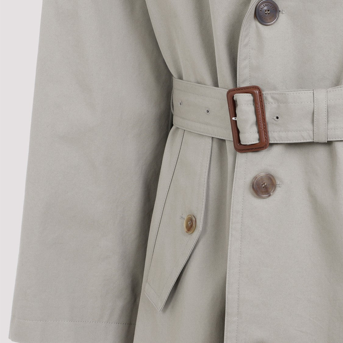 Balenciaga Military Beige Cotton Coat
