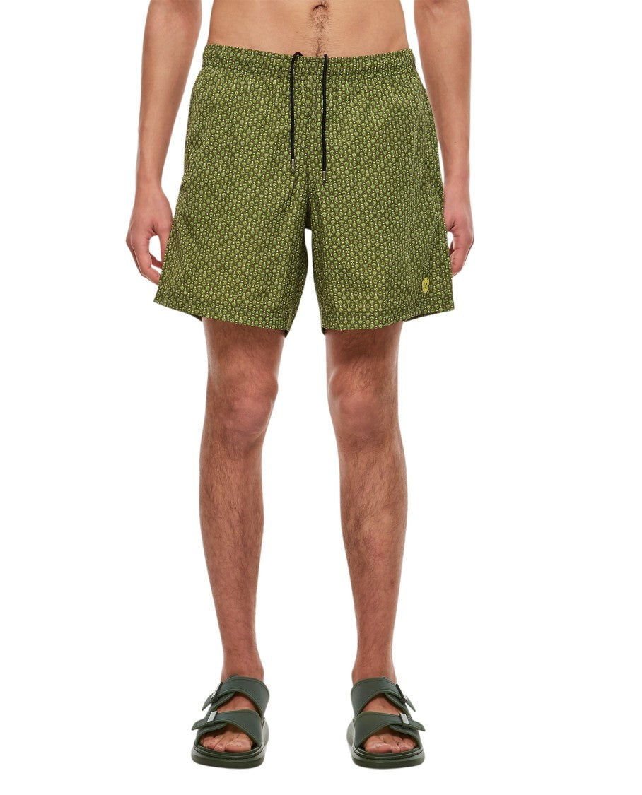 Alexander Mcqueen Dots Skull Swimshorts