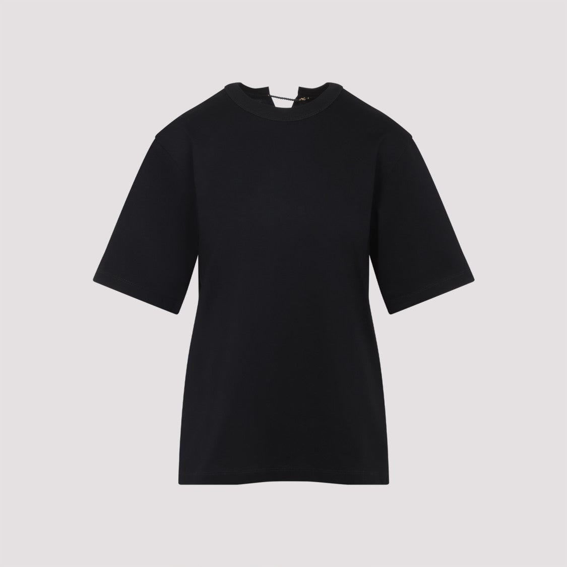 Carven Relaxed Fit Cotton T-Shirt With Unique Neckline
