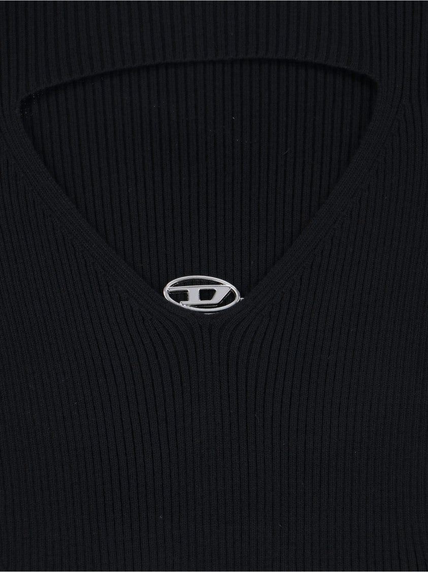 Diesel 'Olina' Crop T-Shirt – Black