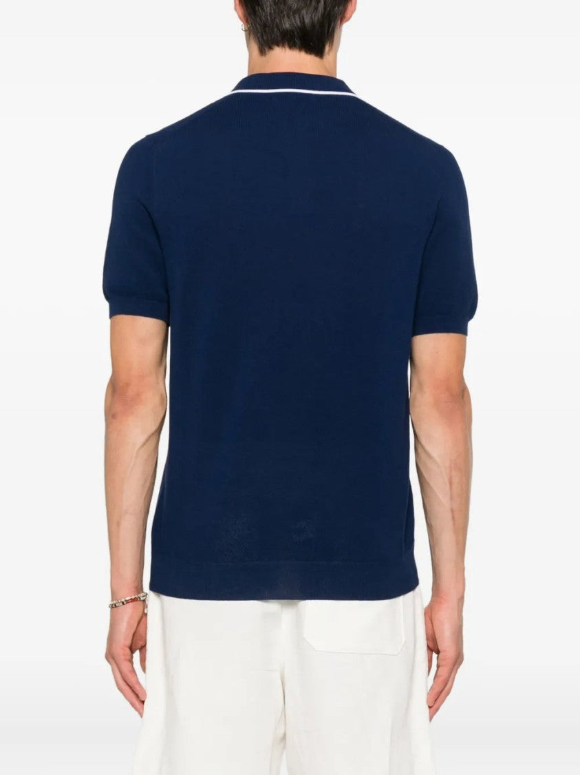 Gran Sasso Short-Sleeve Polo-Collar T-Shirt