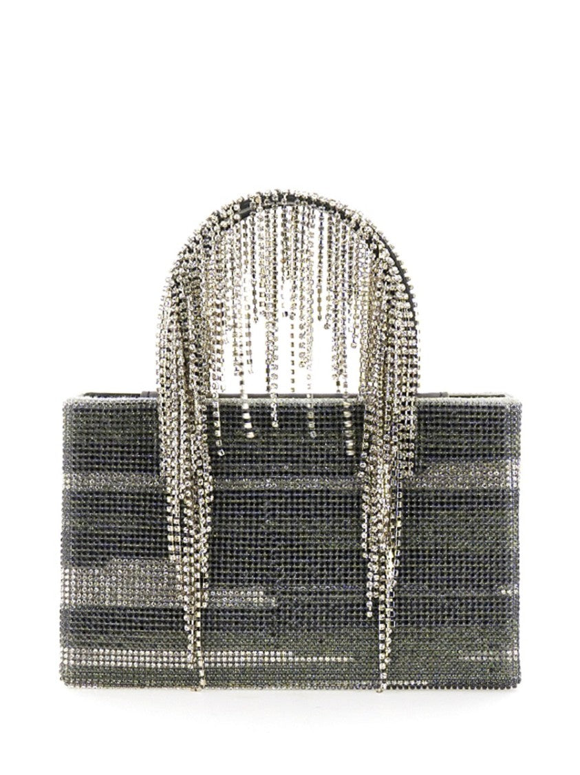Kara Structured Bag Embellished With Cascading Crystals