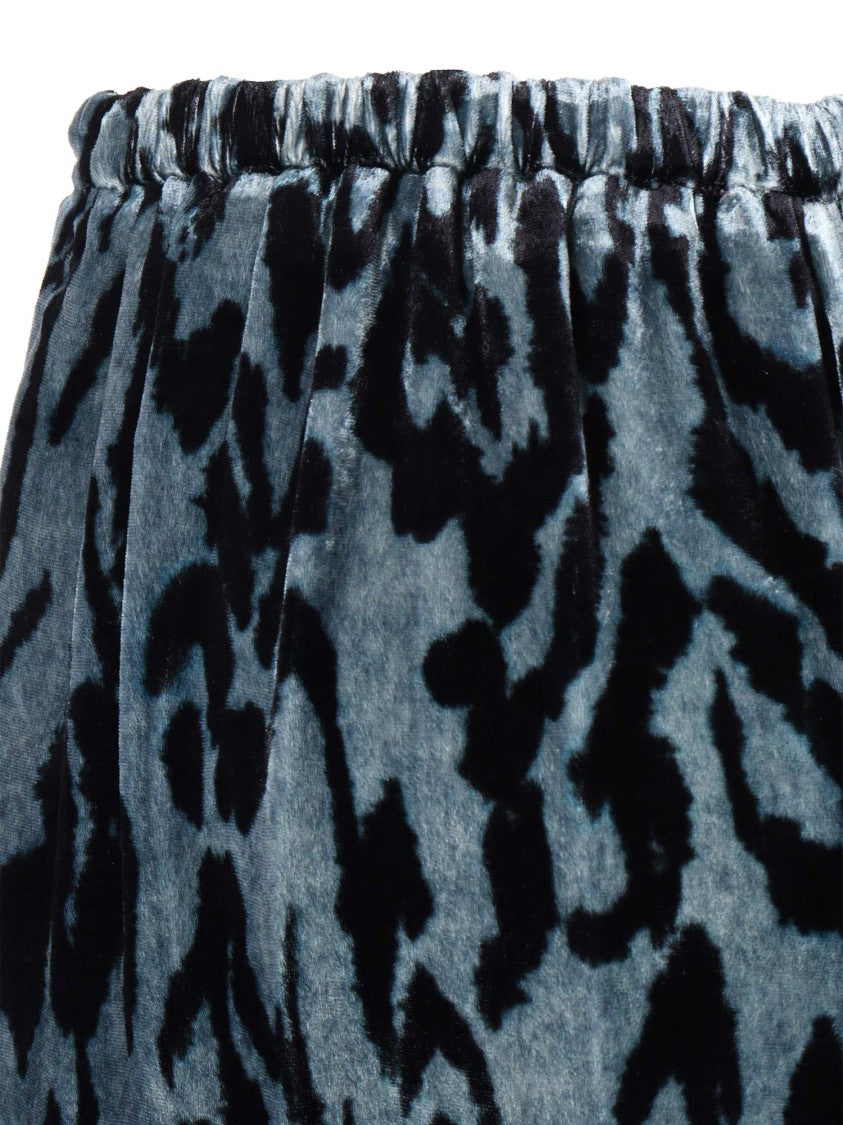 Forte Forte Moiré Print Velvet Trousers