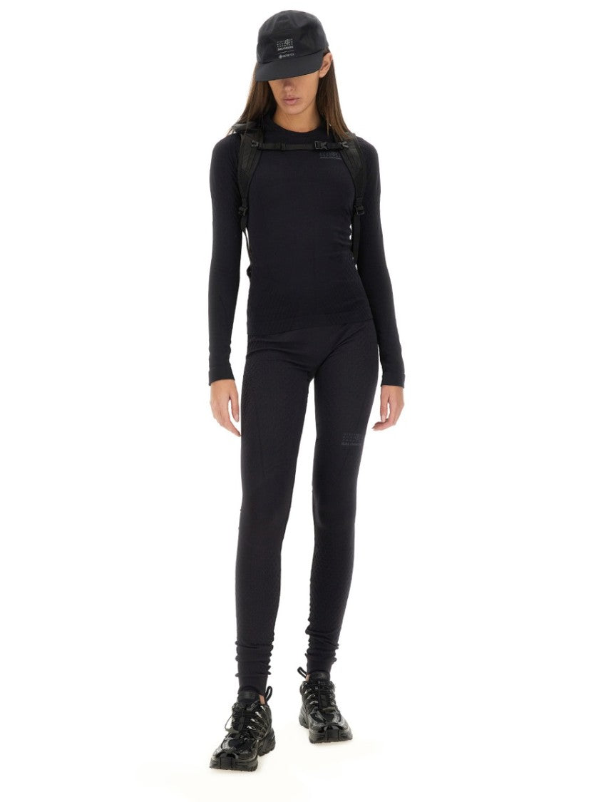 Mm6 By Maison Margiela X Salomon Fitted Long-Sleeve Top With Textured Finish