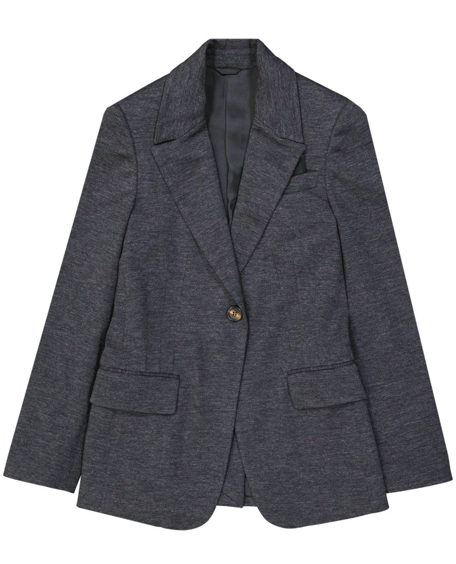 Brunello Cucinelli Grey Wool Blazer