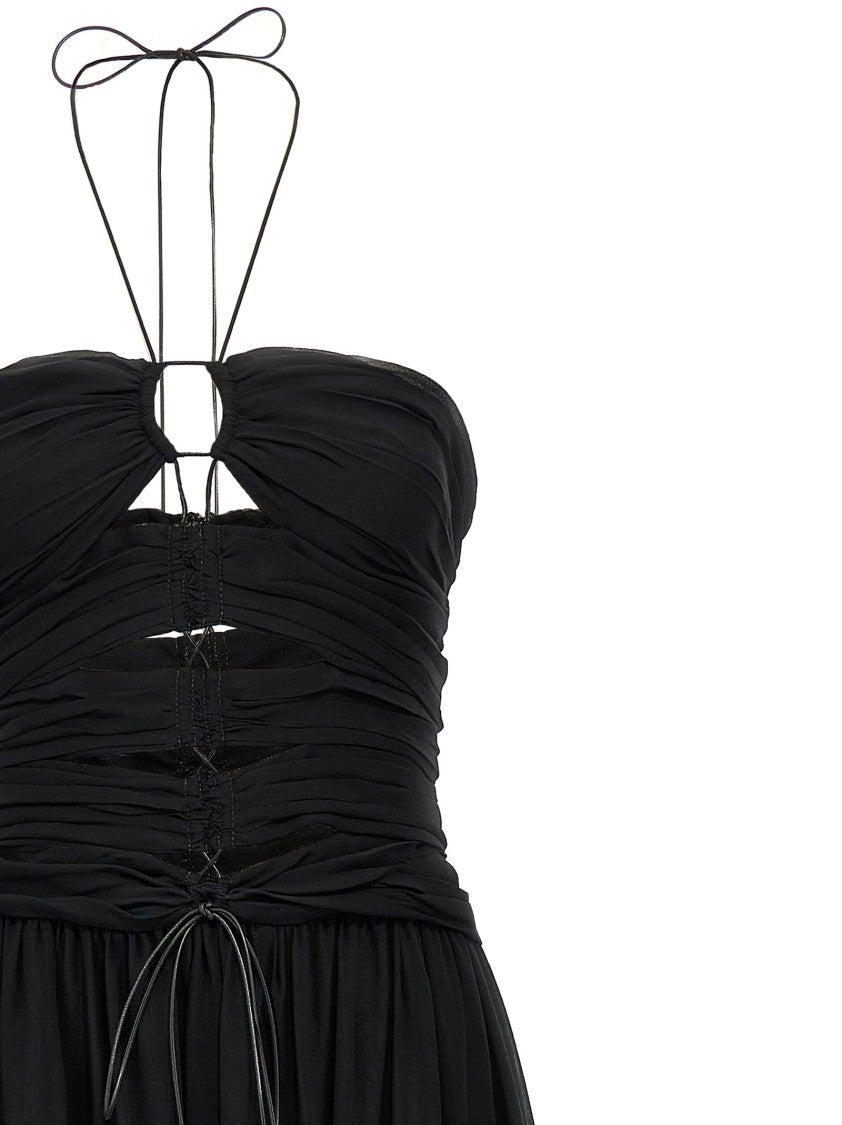 Tom Ford Cut-Out Detail Silk Maxi Dress
